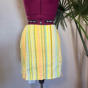 Multi-color Striped mini skirt | Love on a Hanger